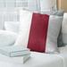 East Urban Home Washington Pullman Pillow Polyester/Polyfill/Leather/Suede in Red/White | 26 H x 26 W x 3 D in | Wayfair