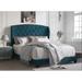 Sand & Stable™ Rhode Tufted Low Profile Standard Bed Upholstered/Polyester in Blue | 53.3 H x 80.1 W x 82.3 D in | Wayfair