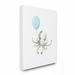 Viv + Rae™ Hoopes Cute Cartoon Baby Octopus Painting Wall Décor Canvas in Blue/White | 30 H x 24 W x 1.5 D in | Wayfair