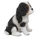 August Grove® Niles Adorable Cavalier King Charles Spaniel Dog Breed Figurine Resin in Black | 5.75 H x 5.25 W x 4.5 D in | Wayfair