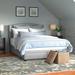 Andover Mills™ Parkville Low Profile Storage Platform Bed Upholstered/Polyester in Gray | 46.85 H x 80.1 W x 84.6 D in | Wayfair