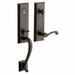 Baldwin Stonegate Handleset w/ Single Cylinder Deadbolt & Door Lever & Rosette in Brown | 24 H x 4.7 W x 4.7 D in | Wayfair 85355.112.RENT