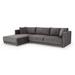 Blue Sectional - Lark Manor™ Aalycia 115.4" Wide Sofa & Chaise Polyester | 31.5 H x 115.4 W x 70.1 D in | Wayfair 72B15B4DED024C4A8E2557AF6BAC73B6