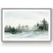 Union Rustic Evergreens In The Distance I - Painting Print on Canvas Canvas, Solid Wood in Gray/Green | 22.5 H x 30.5 W x 1.5 D in | Wayfair