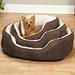 Tucker Murphy Pet™ Runyan Thermal Bolster Polyester in Brown/White | 3 H x 26 W x 24 D in | Wayfair D4DE68E60B2A4817B0F6ACDB53A2CE57