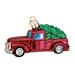 Old World Christmas Old Truck w/ Tree Ornament Glass in Black/Green/Red | 2.25 H x 4 W x 1.5 D in | Wayfair 46029