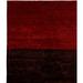 96 W in Rug - Isabelline One-of-a-Kind Ginnie Hand-Knotted Tibetan Red/Black 8' Square Wool Area Rug Wool | Wayfair