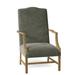 Armchair - Fairfield Chair Essex 27" Wide Slipcovered Armchair Polyester/Other Performance Fabrics in Gray/Brown | 42 H x 27 W x 31 D in | Wayfair