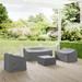 Bayou Breeze 4 Piece Conversation Set Cover, Wicker in Gray | 30 H x 33 W x 36.5 D in | Outdoor Cover | Wayfair 1743FC6DC2D34B1497C5FD85014D0C54