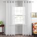 Latitude Run® Glynda Solid Sheer Outdoor Grommet Single Curtain Panel Polyester in White | 96 H in | Wayfair D666975F4BE2479E91D1BDDDFA30F6D7