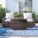 Sol 72 Outdoor™ Dayse Rattan Wicker Fully Assembled 2 - Person Seating Group w/ Cushions in Gray | Wayfair 149A7826B8DB456E8FD832DE474A3D0C