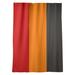 East Urban Home Tampa Bay Football Stripes Room Darkening Rod Pocket Single Curtain Panel Sateen in Orange/Red/Black | 53 H in | Wayfair