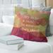 East Urban Home Faux Gemstone Try To Be A Rainbow Quote Pillow Cover Leather/Suede | 20 H x 20 W x 0.5 D in | Wayfair