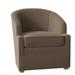 Barrel Chair - Fairfield Chair Manning 29" Wide Barrel Chair Leather/Fabric in Gray | 32 H x 29 W x 32 D in | Wayfair 6118-01_3152 65_Hazelnut