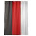 East Urban Home Tampa Bay Football Stripes Room Darkening Rod Pocket Single Curtain Panel Sateen in Red/Gray/Black | 53 H in | Wayfair