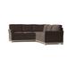 Brown Reclining Sectional - Wildon Home® Bevins 108" Wide Cotton Corner Sectional | 40 H x 108 W x 96 D in | Wayfair