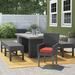 Lark Manor™ Anastase 5 Piece Outdoor Dining Set w/ Cushions Metal in Gray | Wayfair EDF9E5A3BE0D4071AC9DC699E893CBA1