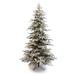 The Holiday Aisle® Pre-Lit Slim Green Pine Artificial Christmas Tree with Multi-Color Lights in Brown | 90 H x 54 W in | Wayfair