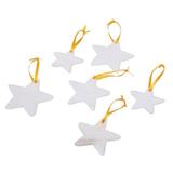 The Holiday Aisle® 6 Piece Star of The East Hanging Figurine Ornament Set Ceramic/Porcelain in White | 3.2 H x 3.1 W x 0.2 D in | Wayfair