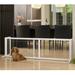 Richell Free Standing Pet Gate Wood (a more stylish option)/Metal (a highly durability option) in Gray/Brown, Size 20.1 H x 40.2 W x 17.7 D in