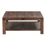Birch Lane™ Brondby Solid Wood Coffee Table w/ Storage Wood in Brown | 18 H x 42 W x 42 D in | Wayfair 9005289EA32840FFBD9899BEDA2583C7