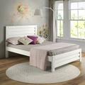 Esser Solid Wood Platform Bed by Lark Manor™ Metal in White | 42 H x 63 W x 83 D in | Wayfair 8508A488D3FE41E38B912C17F48B2900