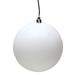 The Holiday Aisle® Holiday Décor Ball Ornament Plastic in White | 8" H x 8" W x 8" D | Wayfair 541CC4CFD74B4AAC8C37A4794638697D