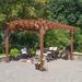 YardCraft 12 Ft. W x 10 Ft. D Solid Wood Pergola Wood in Brown/Green | 101.44 H x 144 W x 120 D in | Wayfair WP1012-S