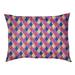 Tucker Murphy Pet™ Byrge Pastel Retro Diamonds Designer Pillow Fleece, Polyester in Pink | 17 H x 42 W x 52 D in | Wayfair