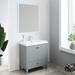 Ebern Designs Jez Waterproof Ergonomic Design 30" Single Bathroom Vanity Set, Metal in Gray | 32.63 H x 29.5 W x 18.13 D in | Wayfair
