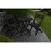 Highland Dunes Woollard 3 Piece Bistro Set Plastic in Black | Outdoor Furniture | Wayfair A5EA62A81BF146E68B4EF6288E1693E7