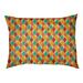 Tucker Murphy Pet™ Byrge Pastel Retro Diamonds Designer Pillow Fleece, Polyester in Red/Green/Brown | 9.5 H x 19.5 W x 29.5 D in | Wayfair