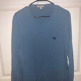 Burberry Shirts | Burberry Long Sleeve Tshirt | Color: Blue | Size: M