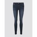 TOM TAILOR DENIM Damen Jona Extra Skinny Jeans mit recyceltem Polyester, blau, Uni, Gr. 29/34