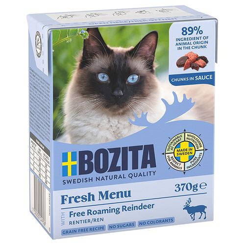 24x370g Rentier+Soße Bozita Häppchen Katzenfutter