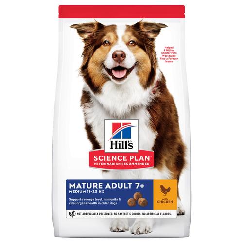 18 kg Hill's Science Plan Mature Adult Medium mit Huhn Hundefutter trocken