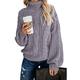 Dearlove Women Cowl Neck Sweaters Chunky Oversized Chenille Pullover Turtleneck Baggy Loose Long Sleeve Knit
