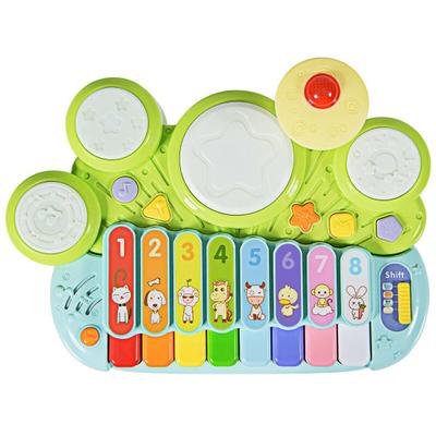 Costway 3-in-1 Electronic Piano Xylophone Game Dru...