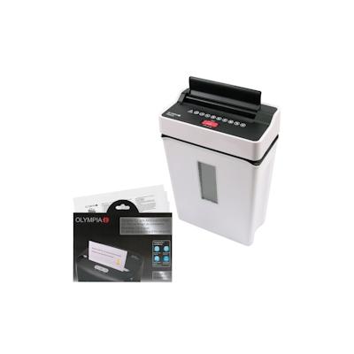 OLYMPIA PS 54CC im Set mit Ölpapier Partikelschnitt Aktenvernichter, weiß Image