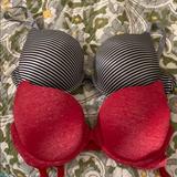 Victoria's Secret Intimates & Sleepwear | 2 Victoria’s Secret Bras Size 34d | Color: Black/Red | Size: 34d