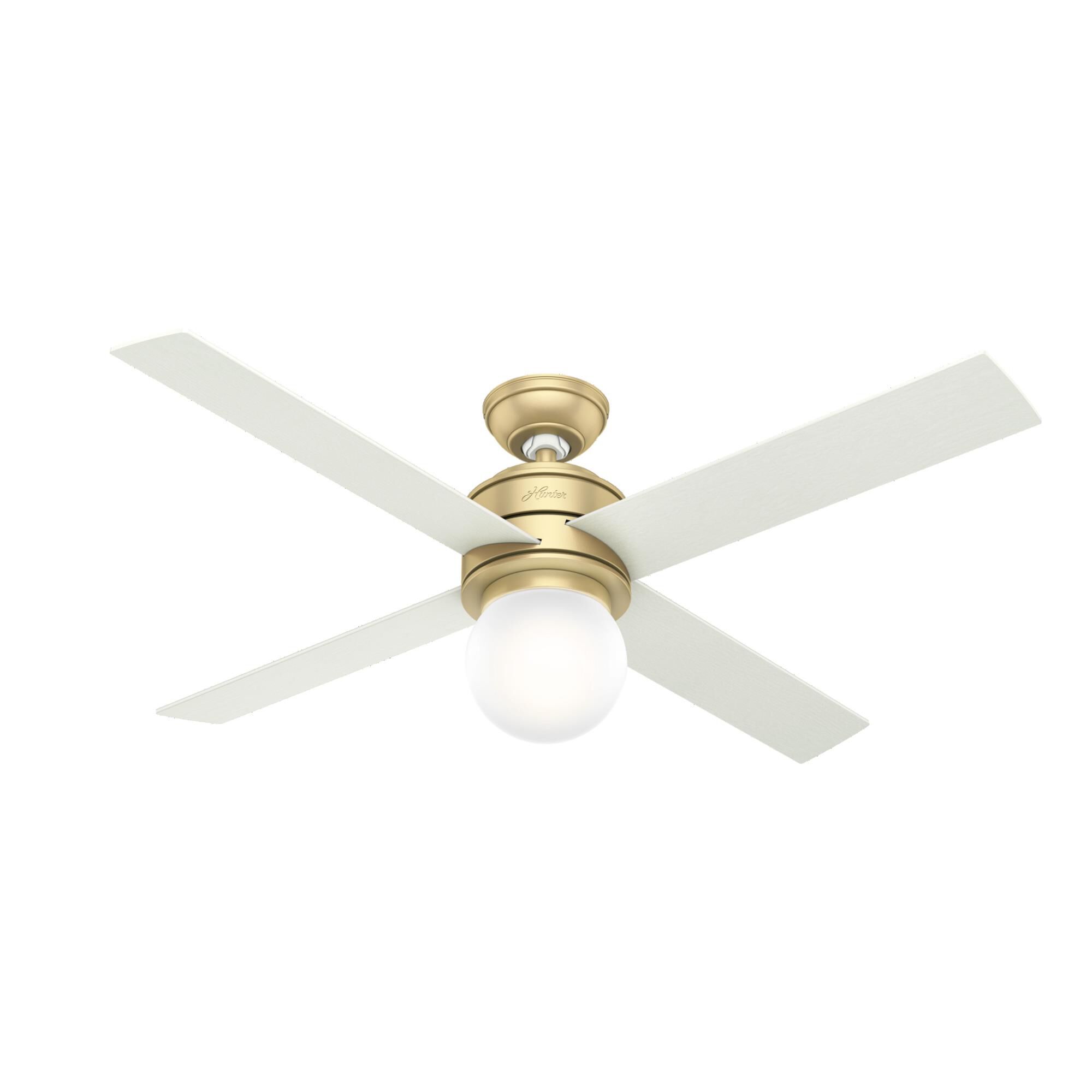 Hunter Fan Hepburn 52 Inch Ceiling Fan with Light Kit - 59320