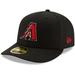 Men's New Era Black Arizona Diamondbacks Game Authentic Collection On-Field Low Profile 59FIFTY Fitted Hat