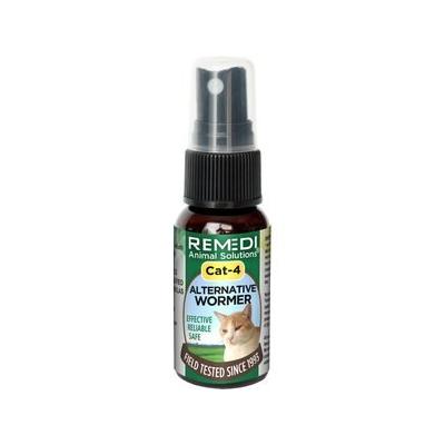 Remedi Animal Solutions Cat-4 Dewormer for Tapeworms for Cats, 1-oz bottle