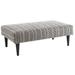 Annie Selke Home Samson Cocktail Ottoman Polyester/Wood/Fabric in Brown | 17 H x 47 W x 26 D in | Wayfair OASH029-R2