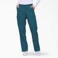 Dickies Women's Eds Signature Tapered Leg Cargo Scrub Pants - Caribbean Blue Size 5Xl (86106)