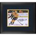 Matt Duchene Nashville Predators Framed Autographed 8" x 10" Gold Jersey Skating with Puck Photograph