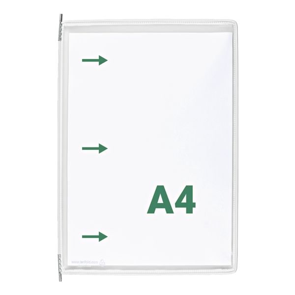 Tarifold 10er Set Sichttafeln DIN A4 Öffnung seitlich weiß Image