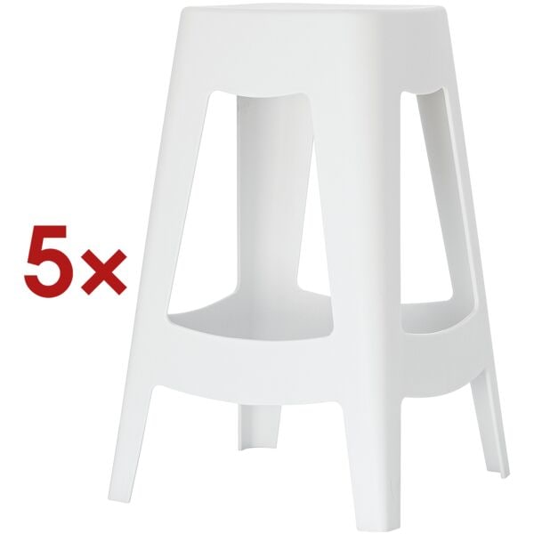 meet 5er-Set Barhocker »Bellini« 68,5 cm weiß Image