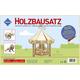 Pebaro 870 Holzbausatz Zirkus-Set, 3 Stück 3D Puzzles: Elefant, Löwe, Karussell, Modellbausatz, Basteln mit Holz, Holzpuzzle, vorgestanzte Holzplatte, ausbrechen, zusammenstecken, fertig, Geschenkidee