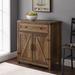 "30"" Farmhouse Barn Door Accent Cabinet in Reclaimed Barnwood - Walker Edison AF30BDRO"